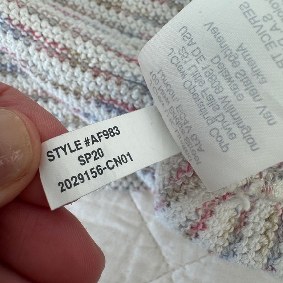 Madewell Womens Space-Dye Stripe Scoop Neck Pullover Sweater Knit Top XL AF983 - Picture 6 of 15